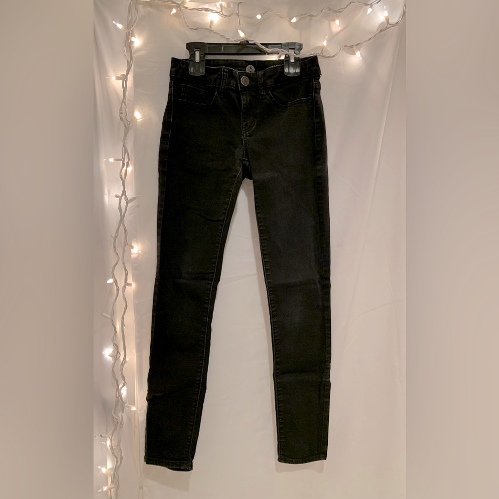 SO- Black Washed Jeggings